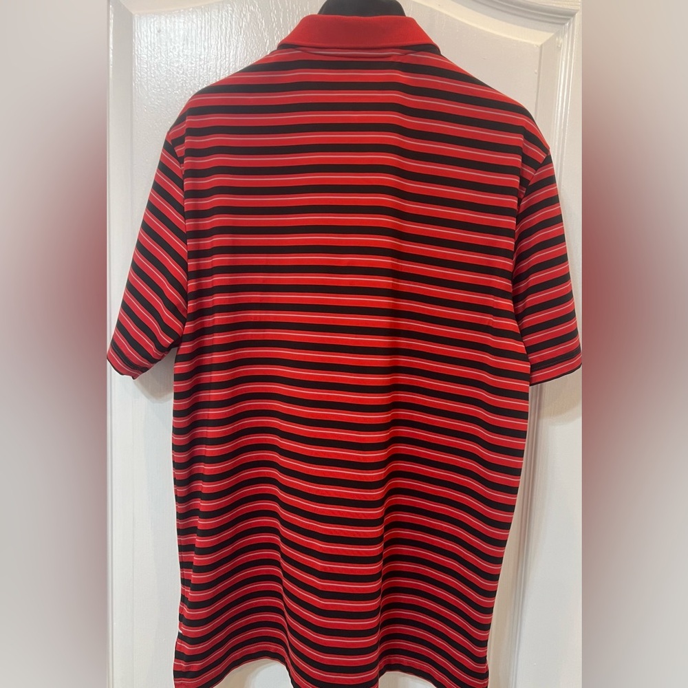 Adidas Golf Men Short Sleeve Polo Stripped Shirt.Size : Medium run Large - Picture 4 of 8